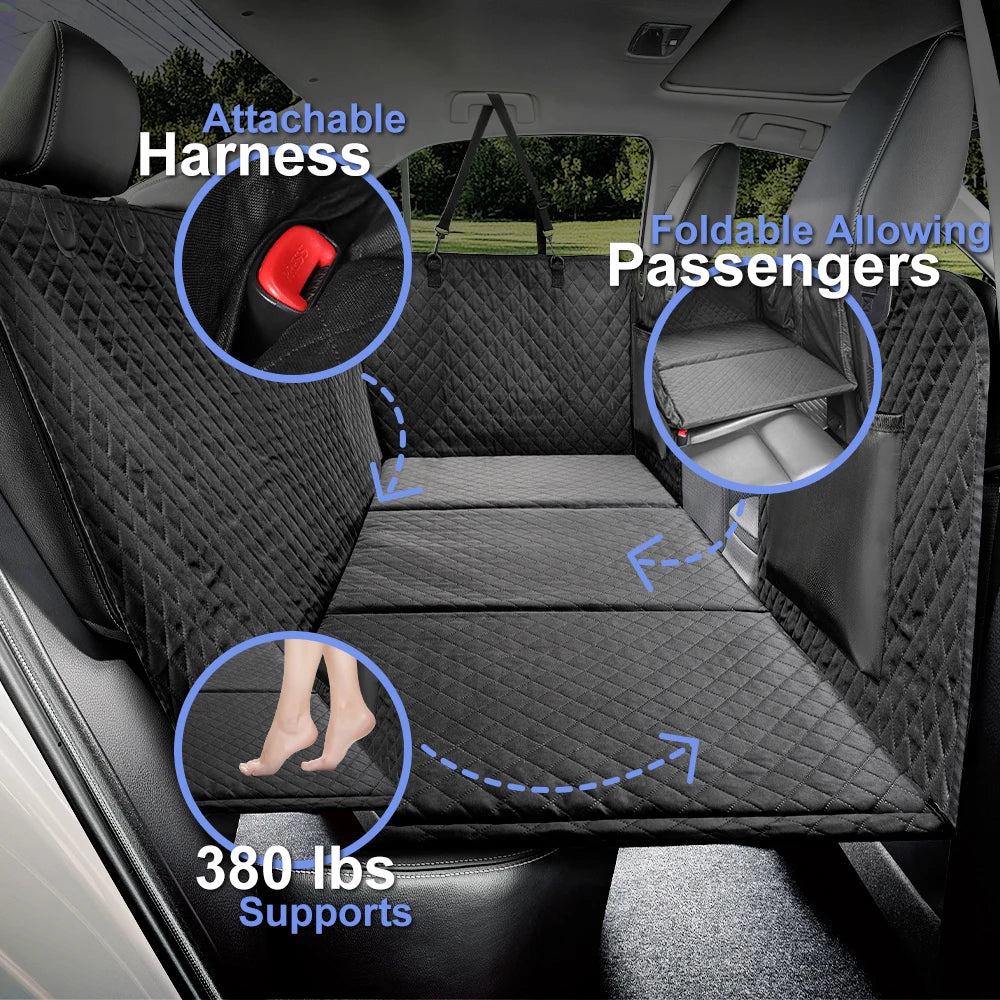 Mesh window and storage pockets